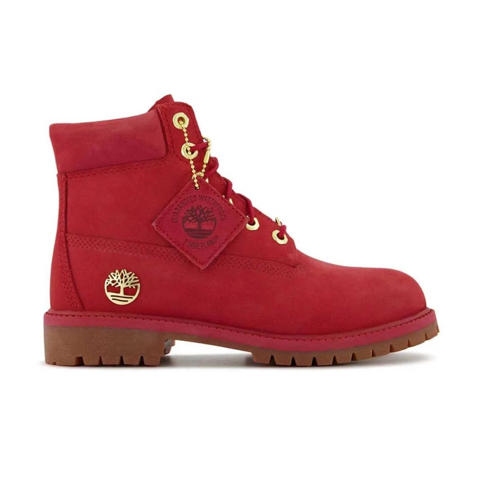TIMBERLAND Limited Release Red & Gold waterproof unisex Boots